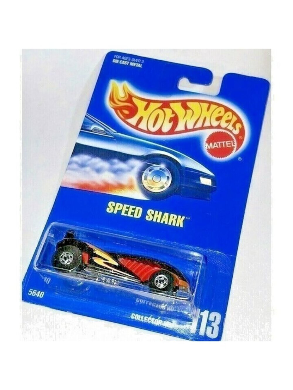 Vintage Hot Wheel Die Cast 1991 Speed Shark 5640 Metal Vehicle Collector #113